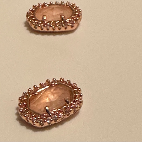 🆕 Alicia Bonnie Los Angeles “Destiny” Rose Gold Stud Earrings w/Box & Dust Bag - Picture 6 of 12